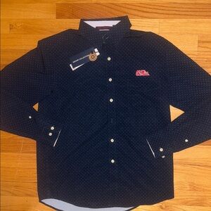 “Grove Collection” Ole Miss Long sleeve Button Up